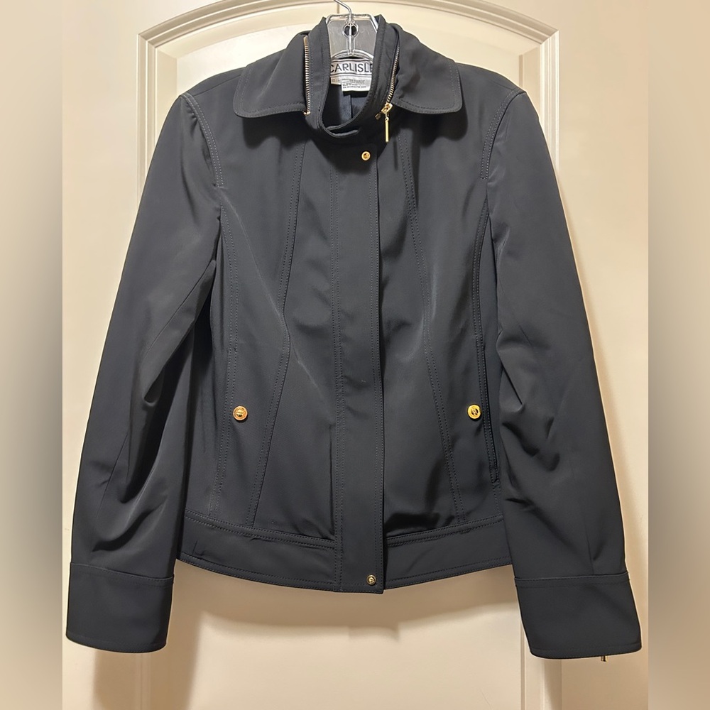 Carlisle Black Jacket with Gold Accents